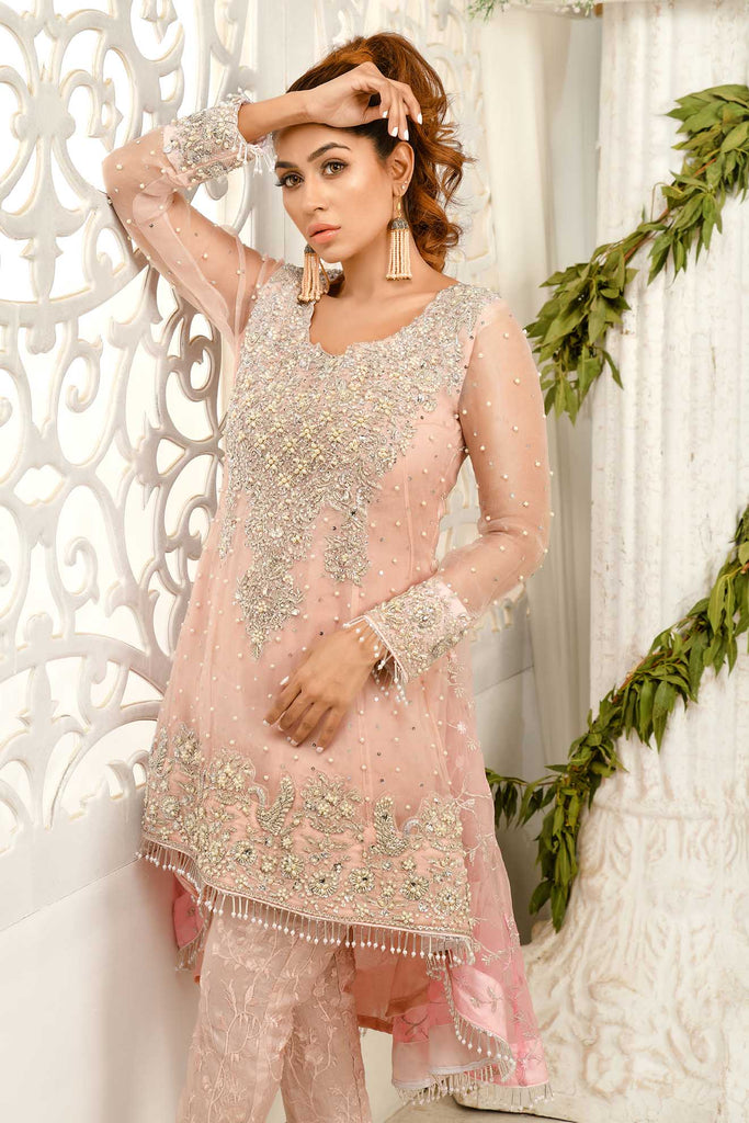 Floural Thread work Soft Chiffon with Jamawar Trouser Dress L223 | Asian  outfits, Fashion, Pakistani dresses