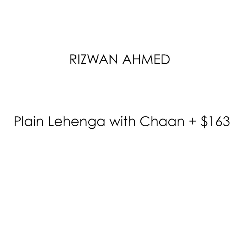 Plain lehengha with chaan